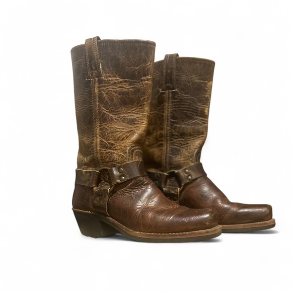 |Fryel 12R Harness Brown Distressed Boots *Size 9 Barely Worn!! - Picture 1 of 13